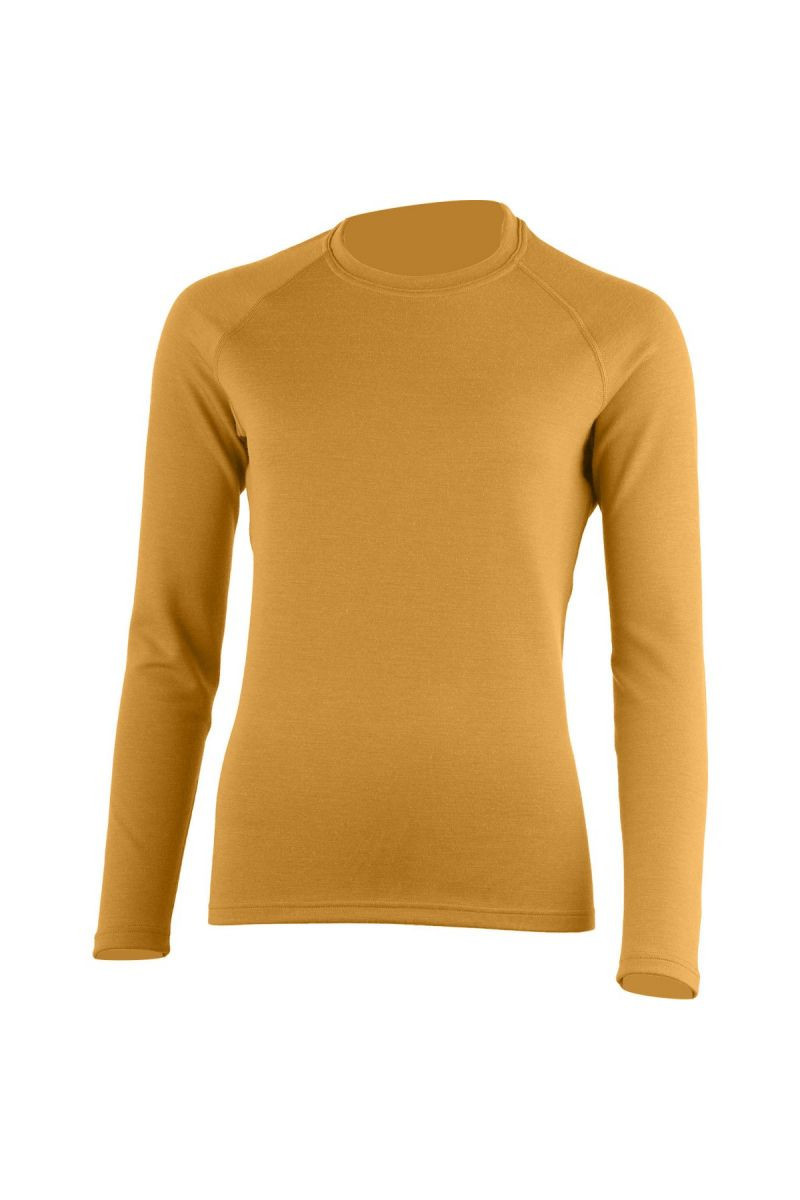 Lasting dámská merino mikina LENA 2424 hořčicová Velikost: S