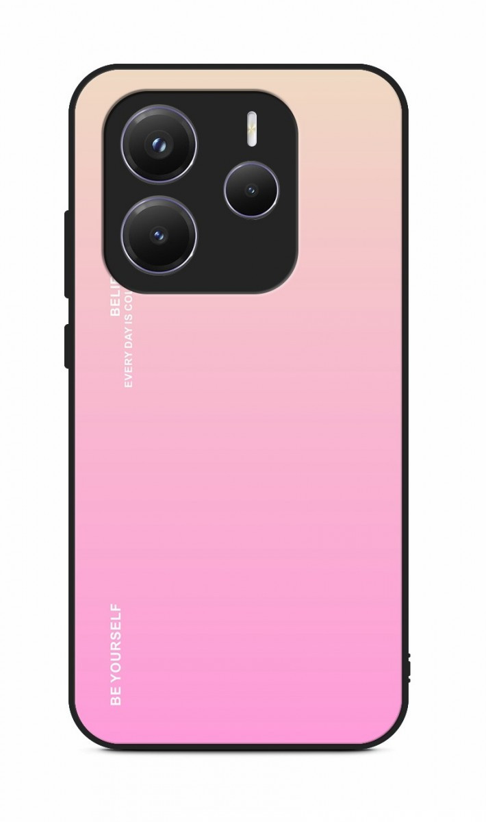 Kryt TopQ LUXURY Xiaomi Redmi Note 14 5G pevný duhový meruňkový 136665