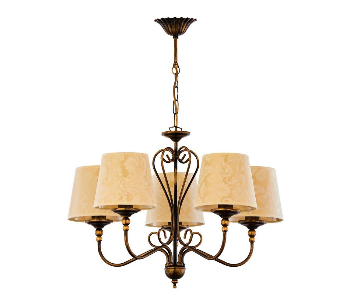 Jupiter Jupiter 1751 - Lustr na řetězu SOFIA 5xE27/60W/230V