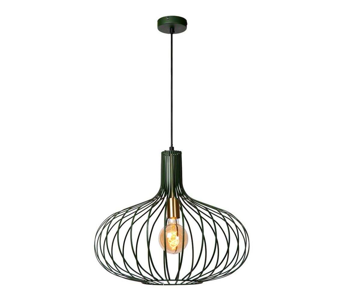Lucide Lucide 78374/65/33 - Lustr na lanku MANUELA 1xE27/60W/230V pr. 65 cm zelená