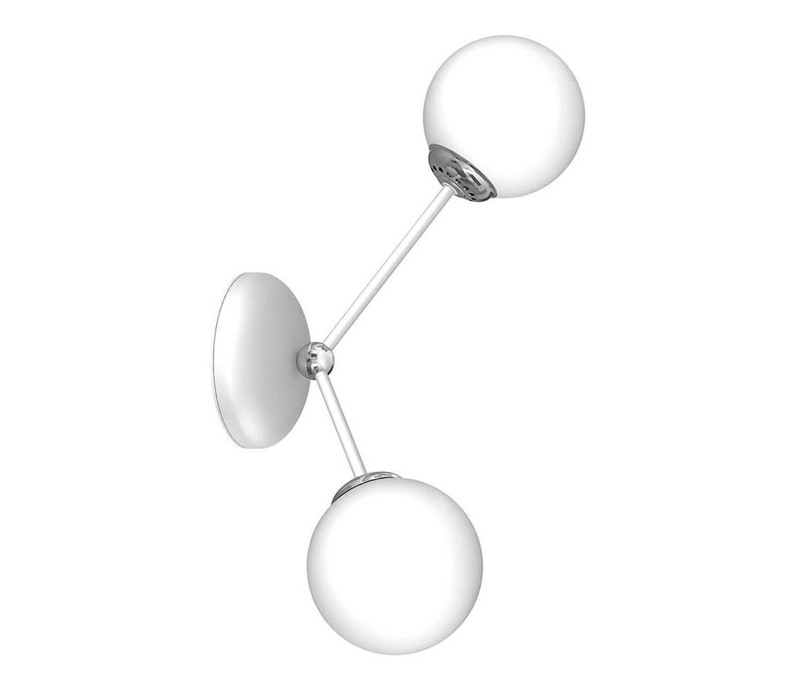 Nástěnné svítidlo JOY 2xE14/40W/230V bílá/lesklý chrom