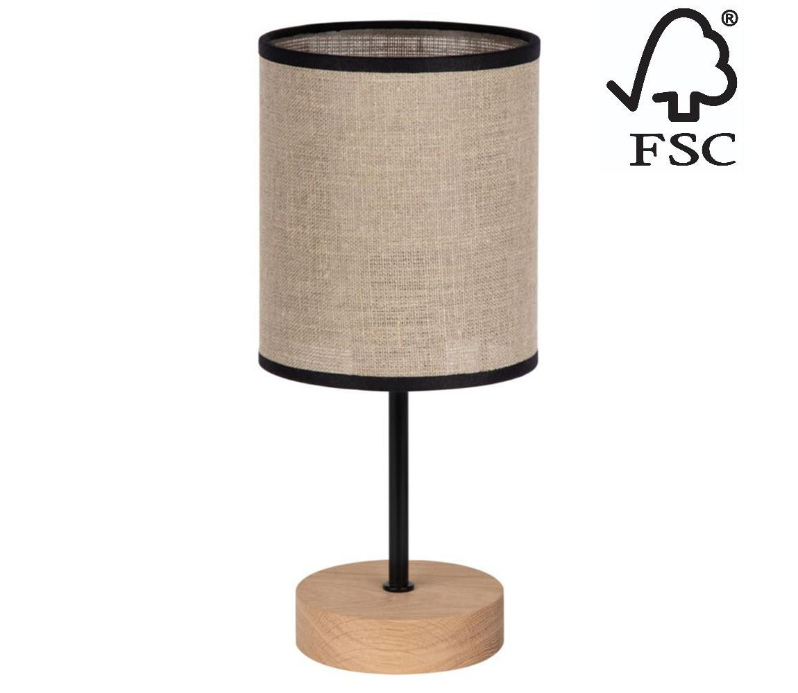 77771974 - Stolní lampa NEGRO 1xE27/25W/230V dub