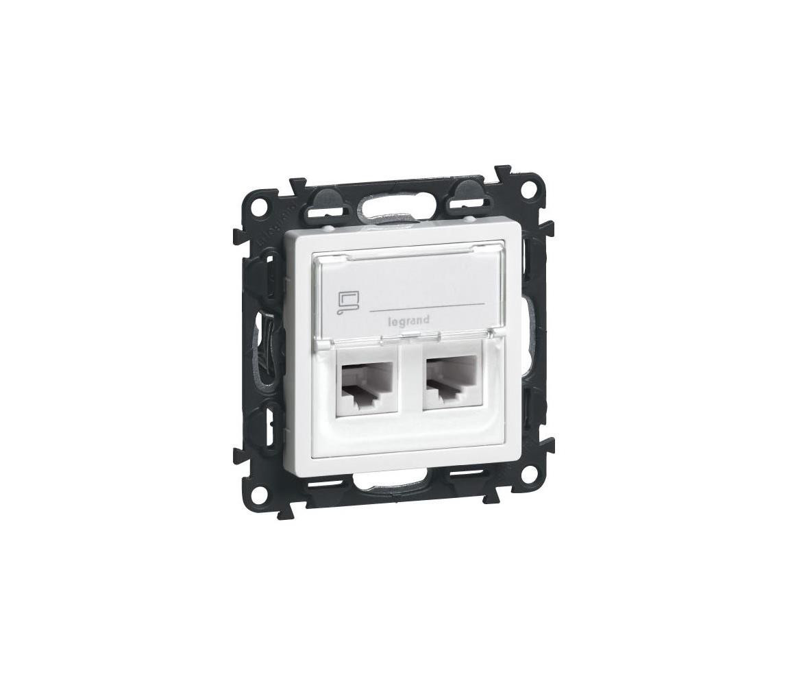 LEGRAND Legrand 75C5UB2 - Zásuvka datová VALENA LIFE 2xRJ45 class 5E UTP bílá