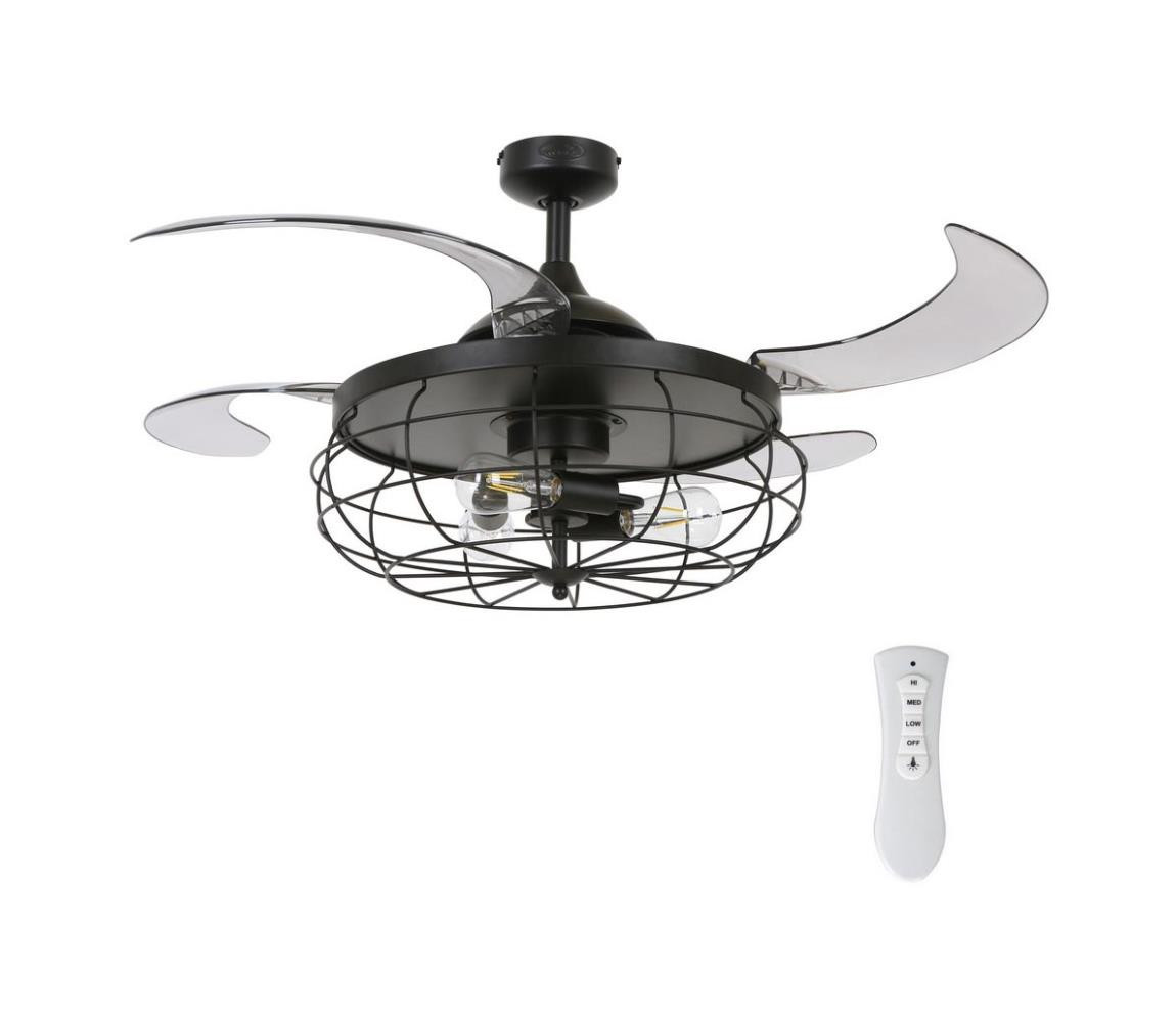 Fanaway FANAWAY 212920 - LED Stropní látor INDUSTRI 3xE27/4W/230V černá + DO