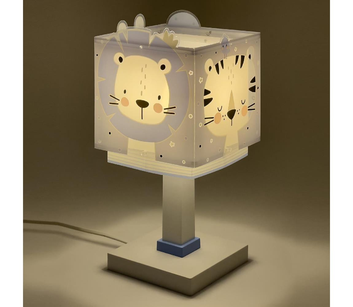 Dalber Dalber 63111T - Dětská lampička JUNGLE 1xE14/8W/230V modrá