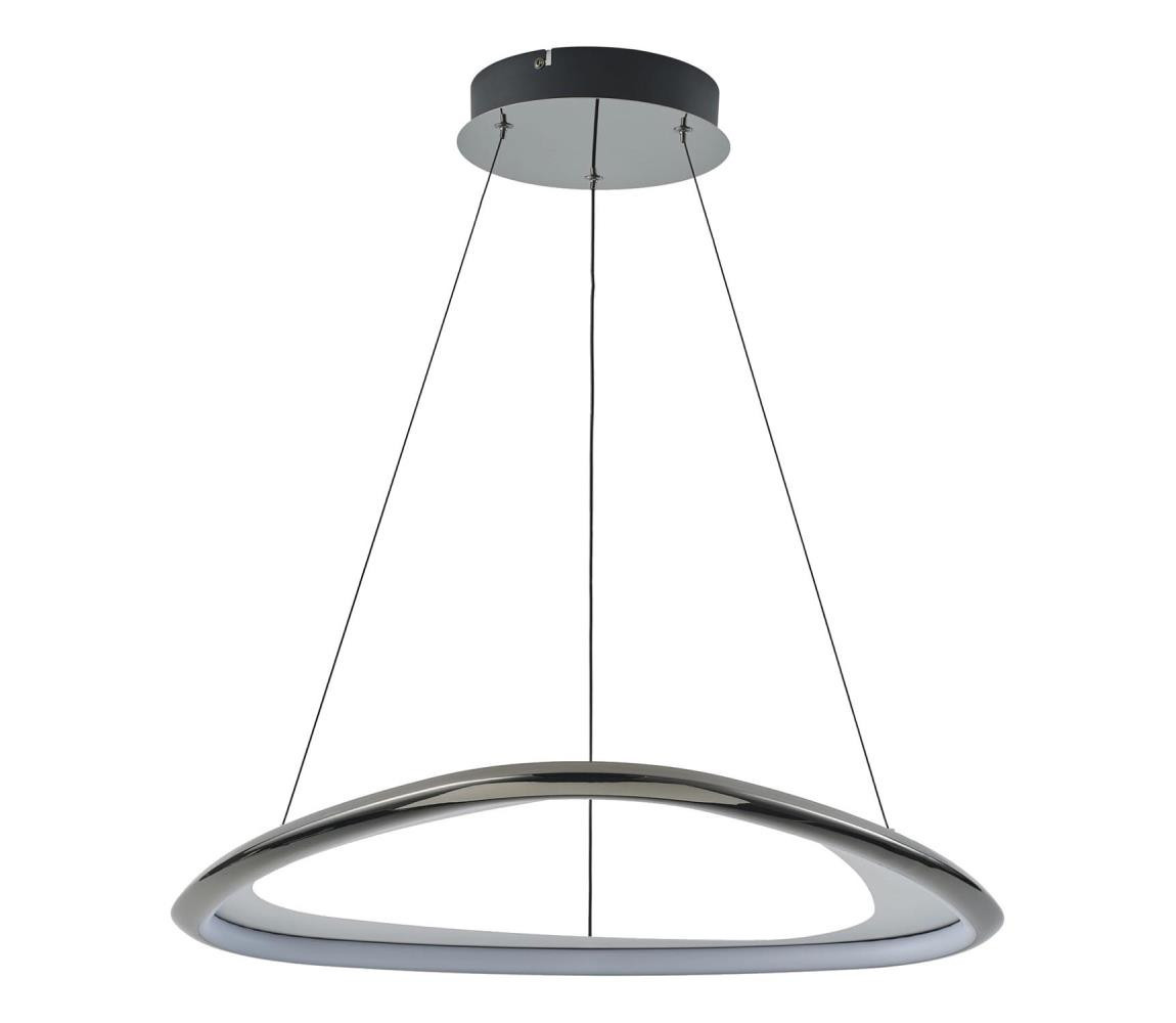 Zuma Line Zuma Line MD3888-1S-3BCT-LED Stm. lustr na lanku GETAFE LED/34W/230V černý chrom