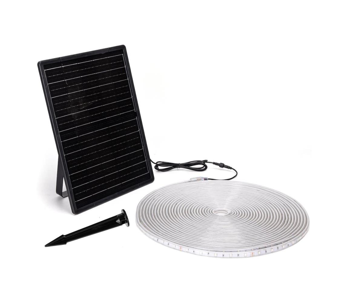 B.V.  - LED RGB Stmívatelný solární pásek LED/20W/3,2V 20 m IP65 + DO
