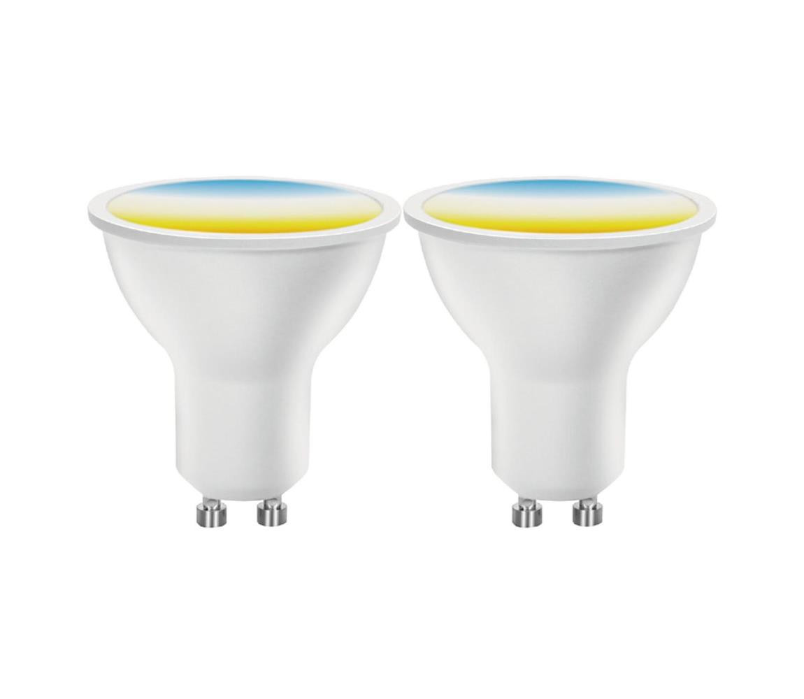 B.V. SADA 2x LED Stmív. žárovka MESH Smart GU10/6,5W/230V 2700-6500K + DO -