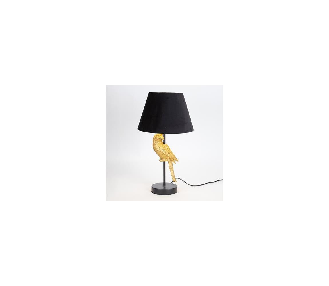 Eurolamp Stolní lampa 1xE27/40W/230V černá/zlatá