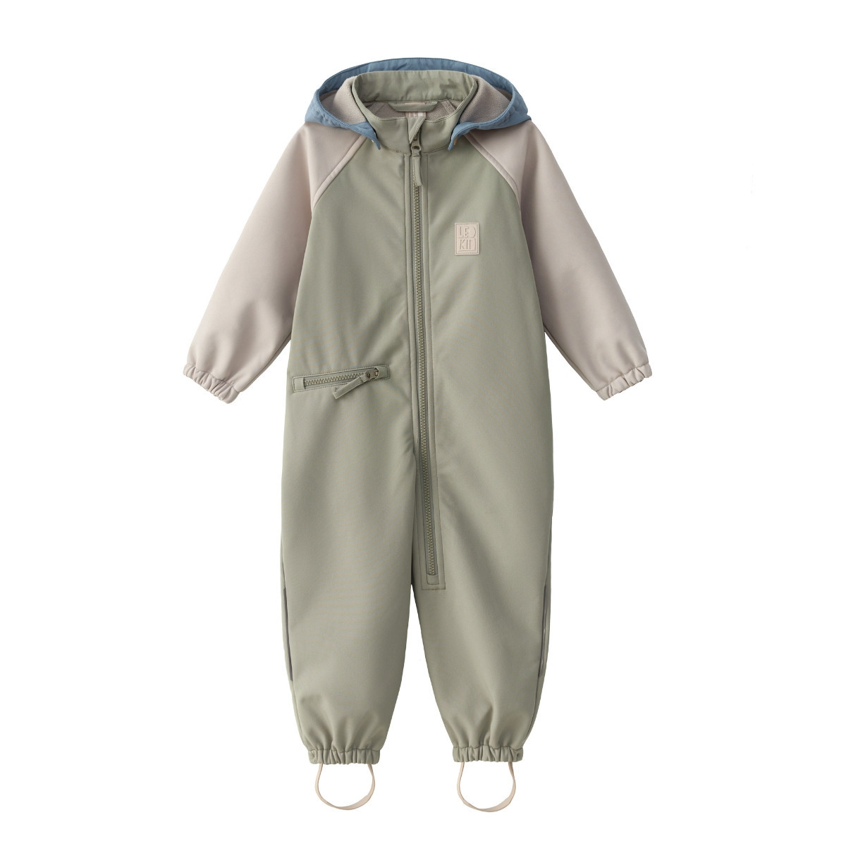 LEOKID Softshell overal Color Block Wood Sage vel. 18 - 24 měsíců (vel. 86)