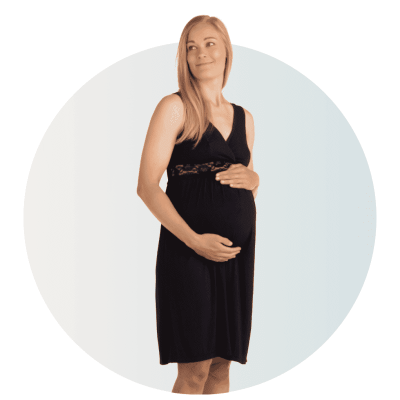 Carriwell Těhotenská a kojicí noční košilka černá XL