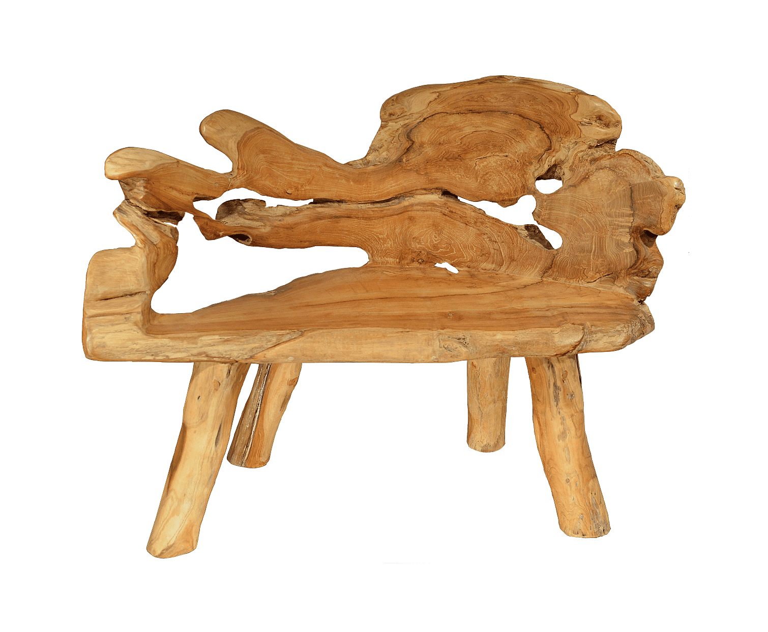 DEOKORK Teaková lavice ROOT IV