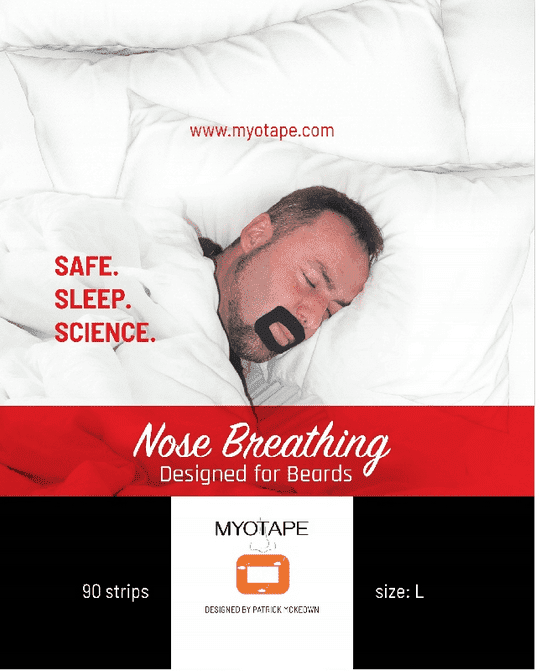 Myotape náplast proti chrápání - na vousy