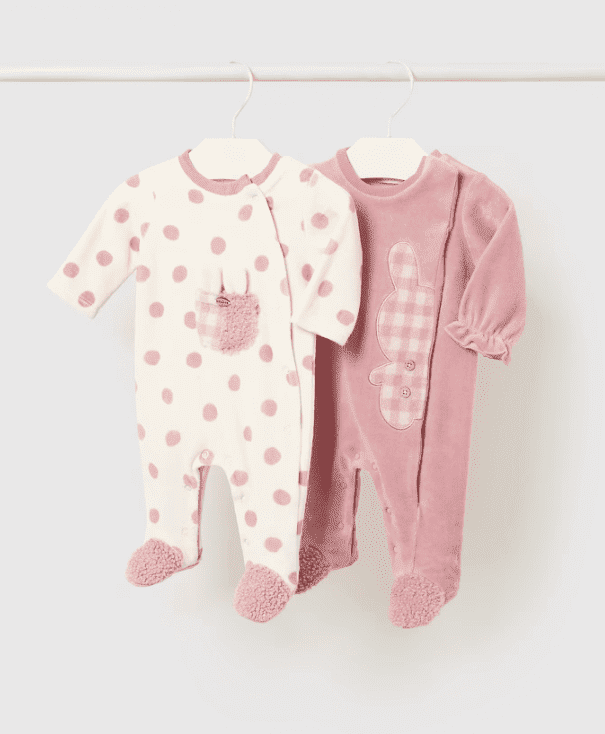 Mayoral 2ks dětské overaly s dlouhým rukávem 2781 - 095 Velikost: 70