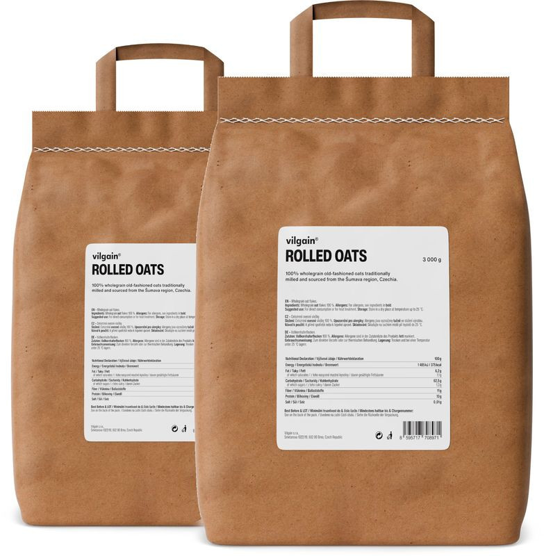 Vilgain Ovesné vločky – 2× 3 000 g
