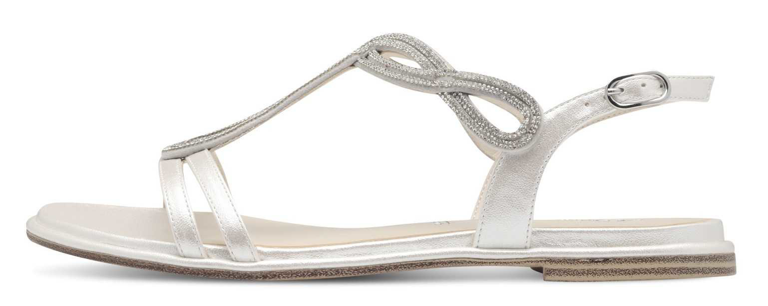 Tamaris 1-28126-44-229 Dámské sandály stříbrné 36