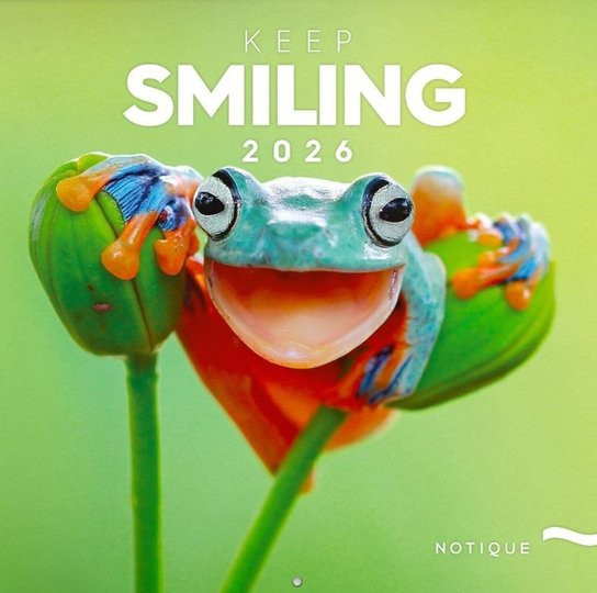 Poznámkový kalendář Úsměv, prosím 2026 - nástěnný kalendář