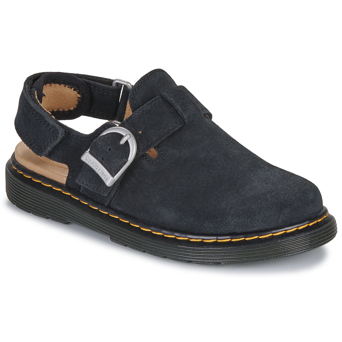 Dr. Martens  Jorgie J Mule Black Bronx Suede  Černá