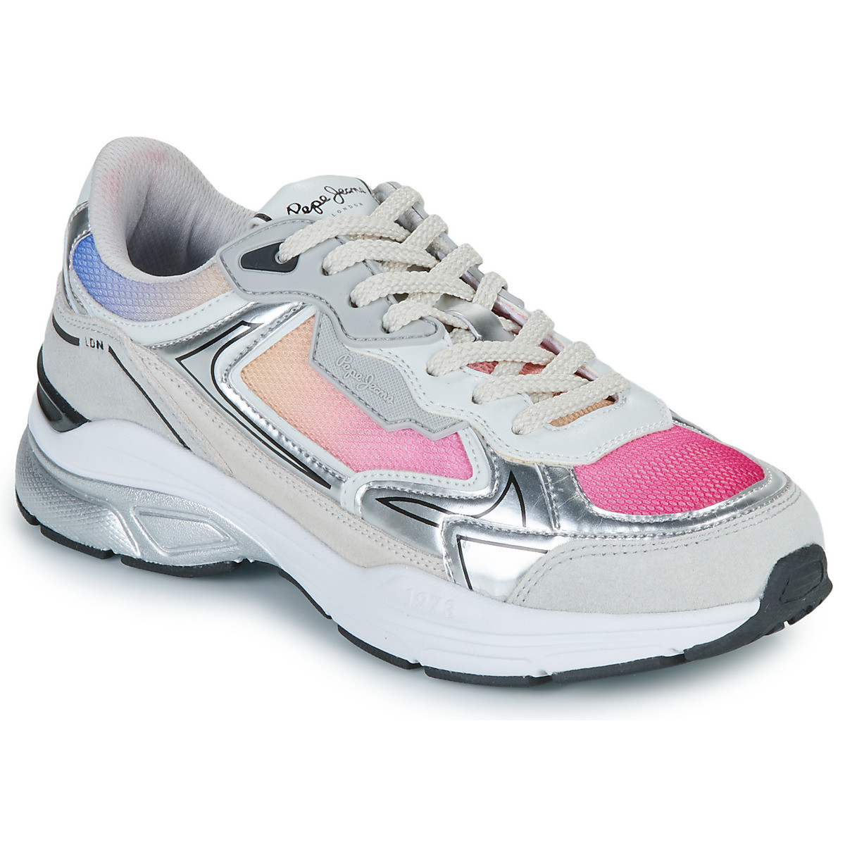 Pepe jeans  DAVE COLORS W  Stříbrná