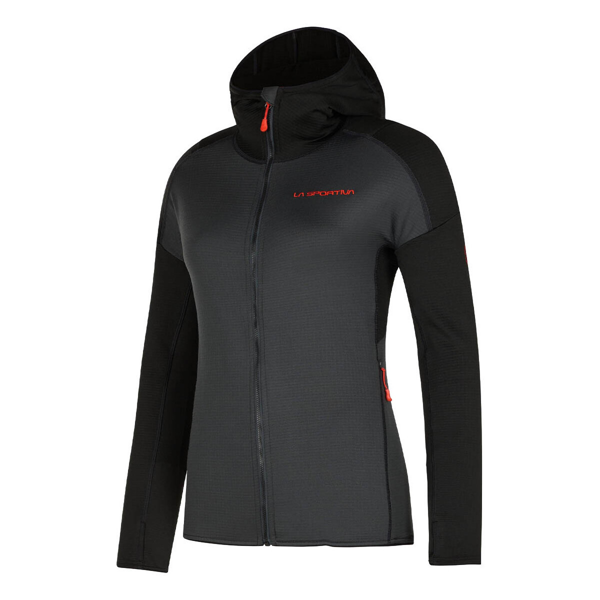 La Sportiva  Upendo Hoody W M33 900322 Carbon/Cherry Tomato  Černá