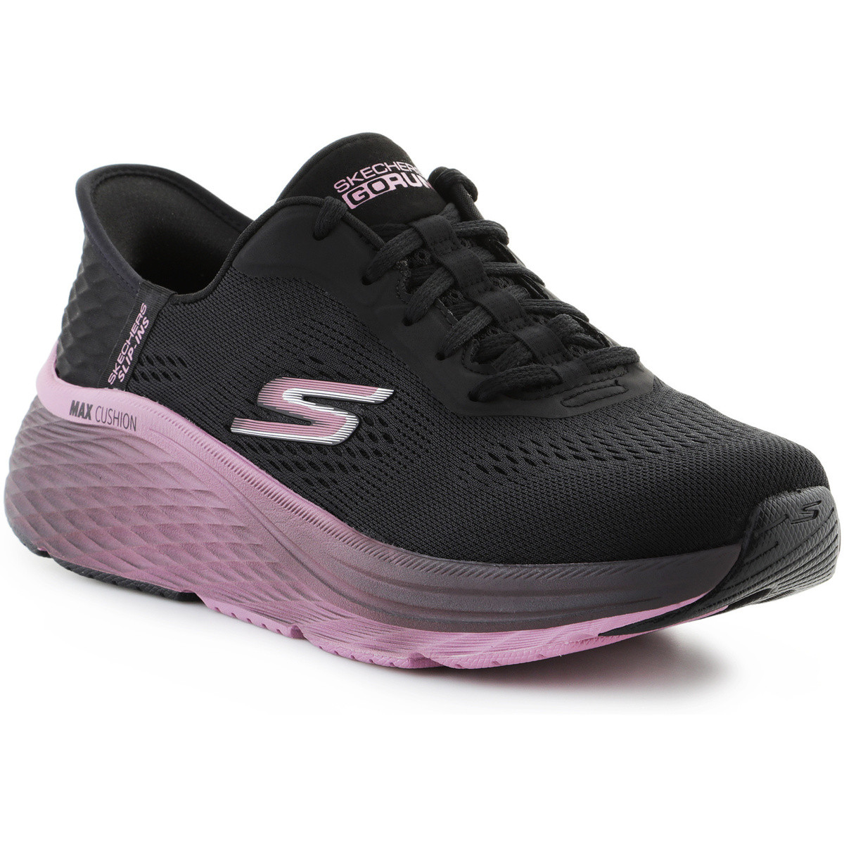 Skechers  Slip-Ins Max Cushioning Elite 129626-BKMV Black/Mauve  Černá