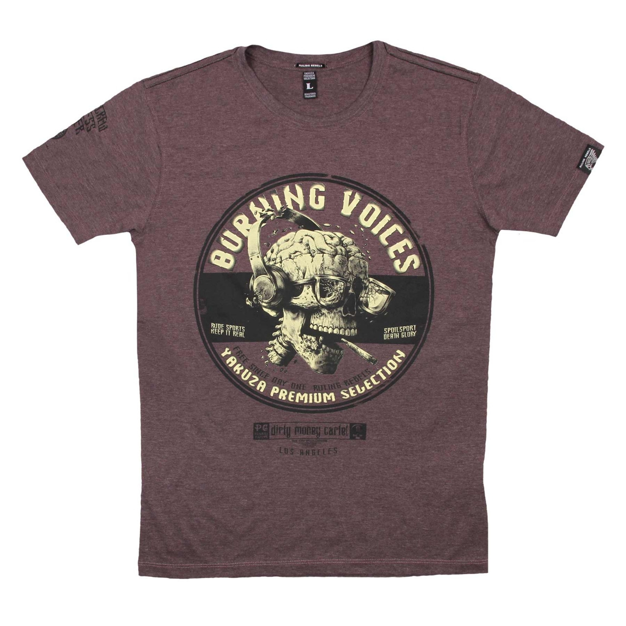 Triko Yakuza Premium Burning Voices - burgundy, XL