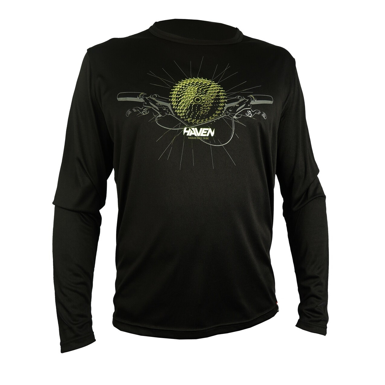 Tričko s dlouhým rukávem Haven Navaho II - černé-khaki, S