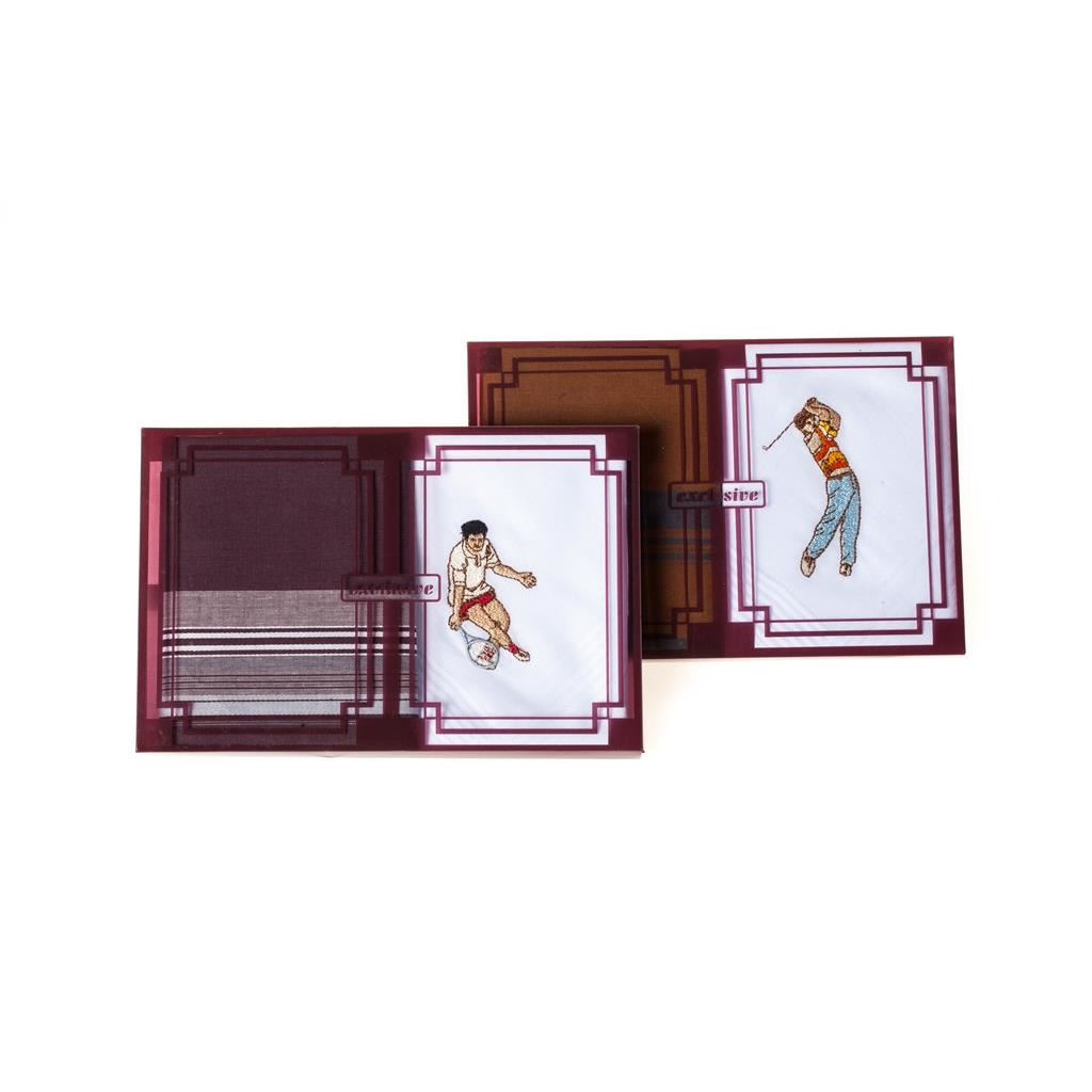 Pánské kapesníky sportovní Etex M18 2 ks - olivové