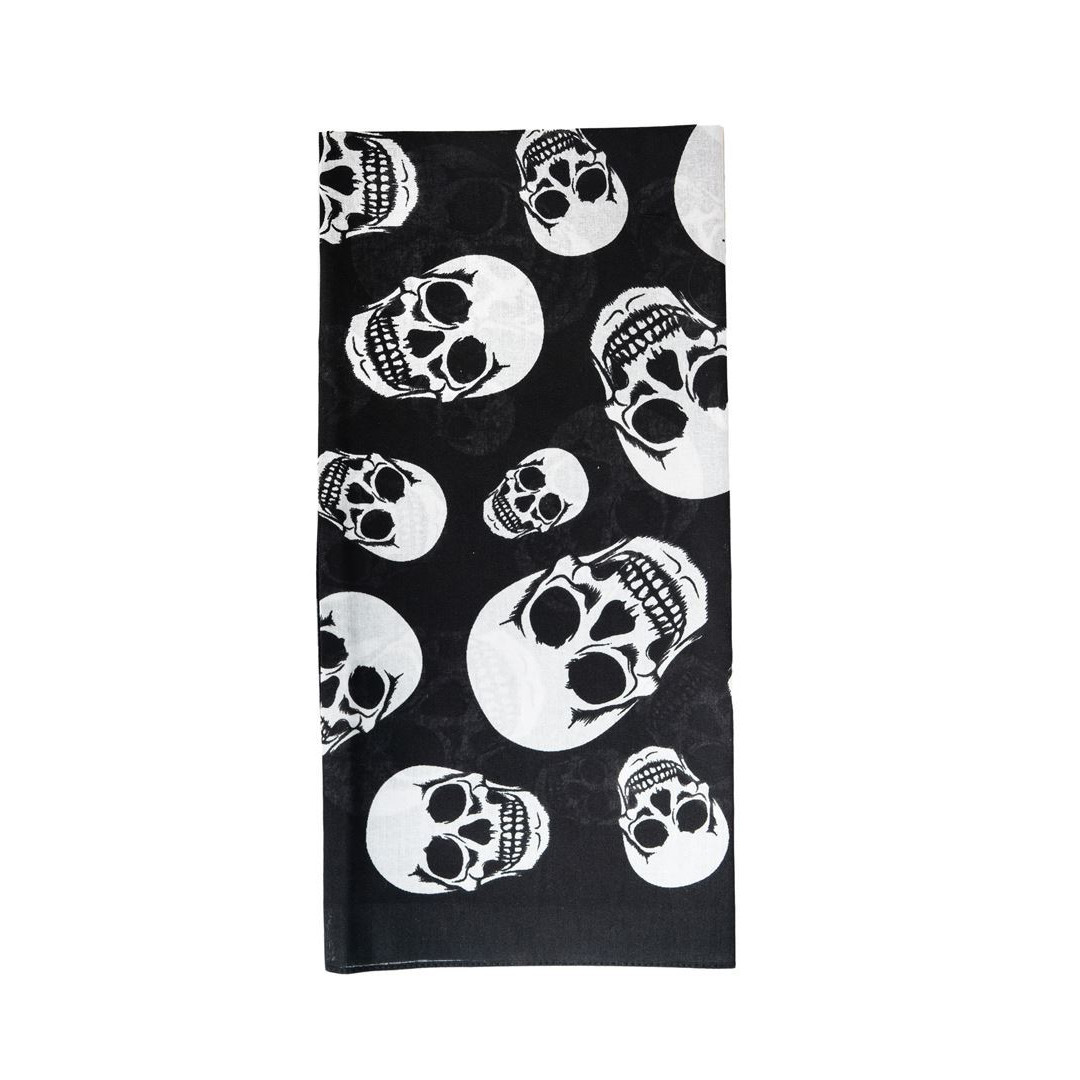 Šátek Etex Lebky Mex B01 1 ks - černý-bílý