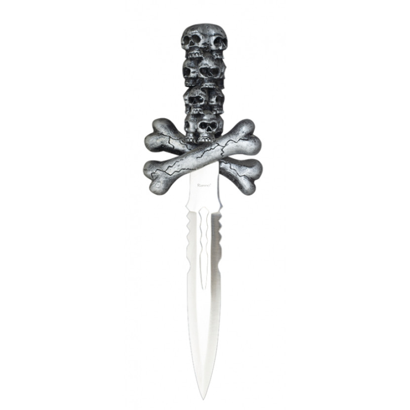 Nůž Renno Skull - stříbrný