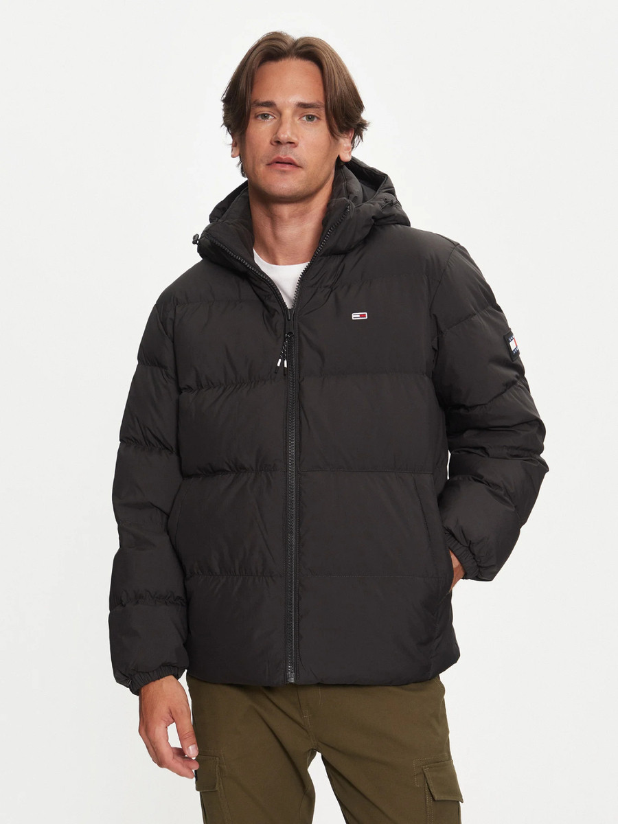 Tommy Jeans pánská černá bunda - XL (BDS)