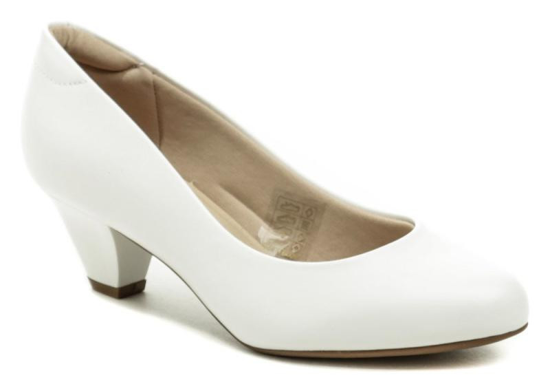Vizzano Modare 7005-600 bílé dámské lodičky na podpatku