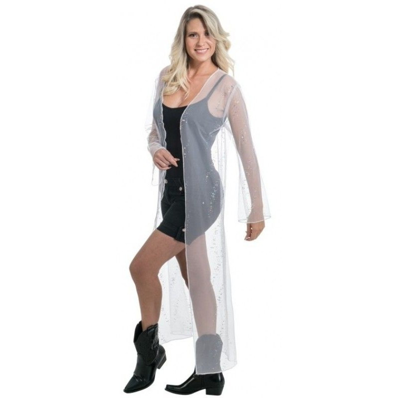 Vesta bílá dlouhá letní festivalová