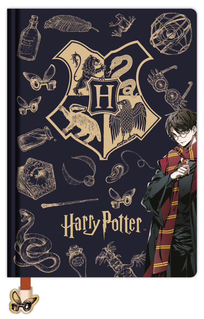 Harry Potter blok A5 (Navy & Gold) DPL6