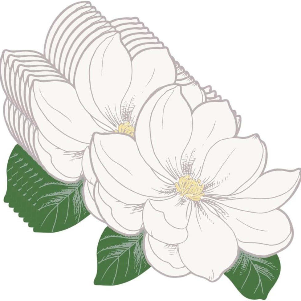 Prostírání papírové ve tvaru kytky 8 ks