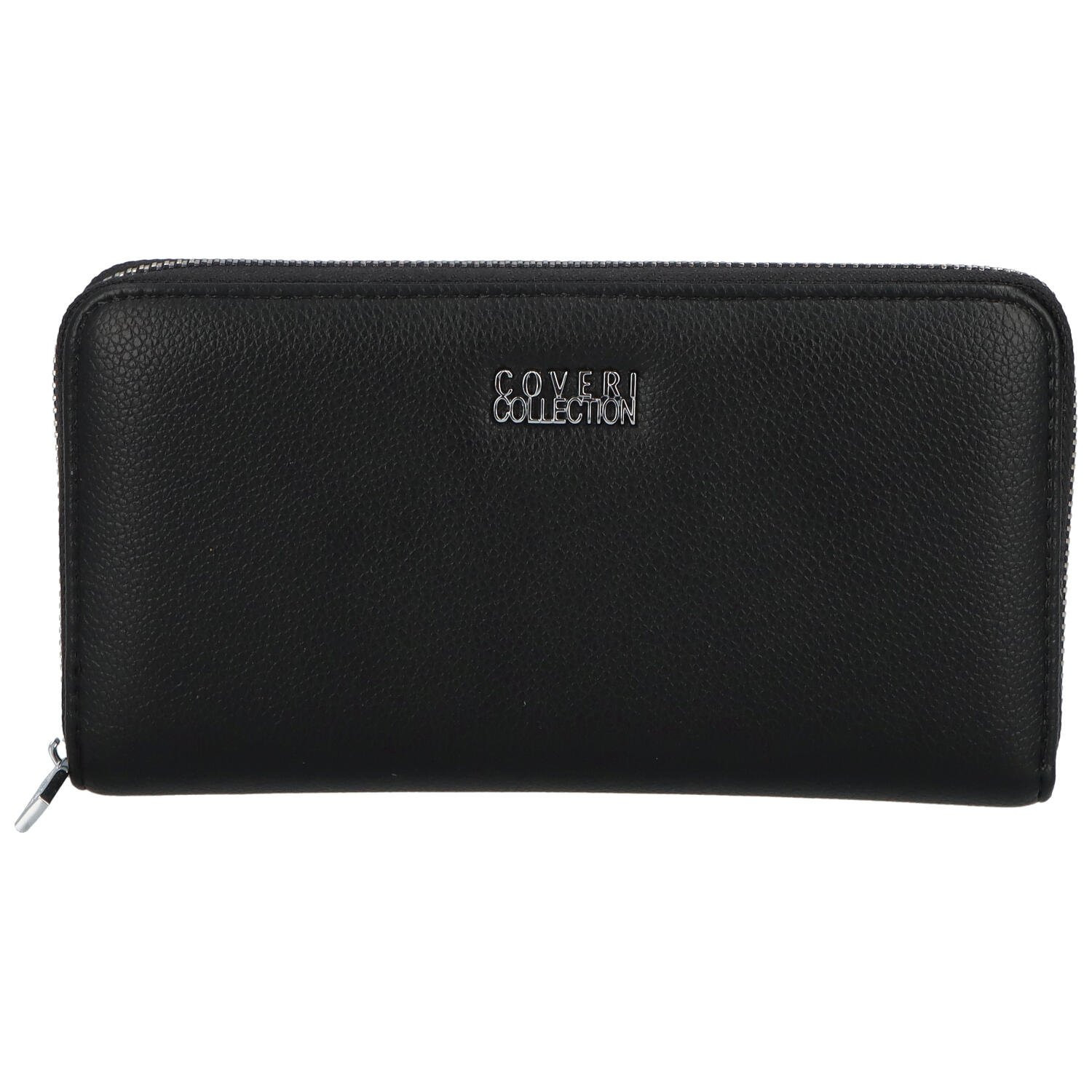 Velká pouzdrová dámská koženková peněženka Tiana, černá