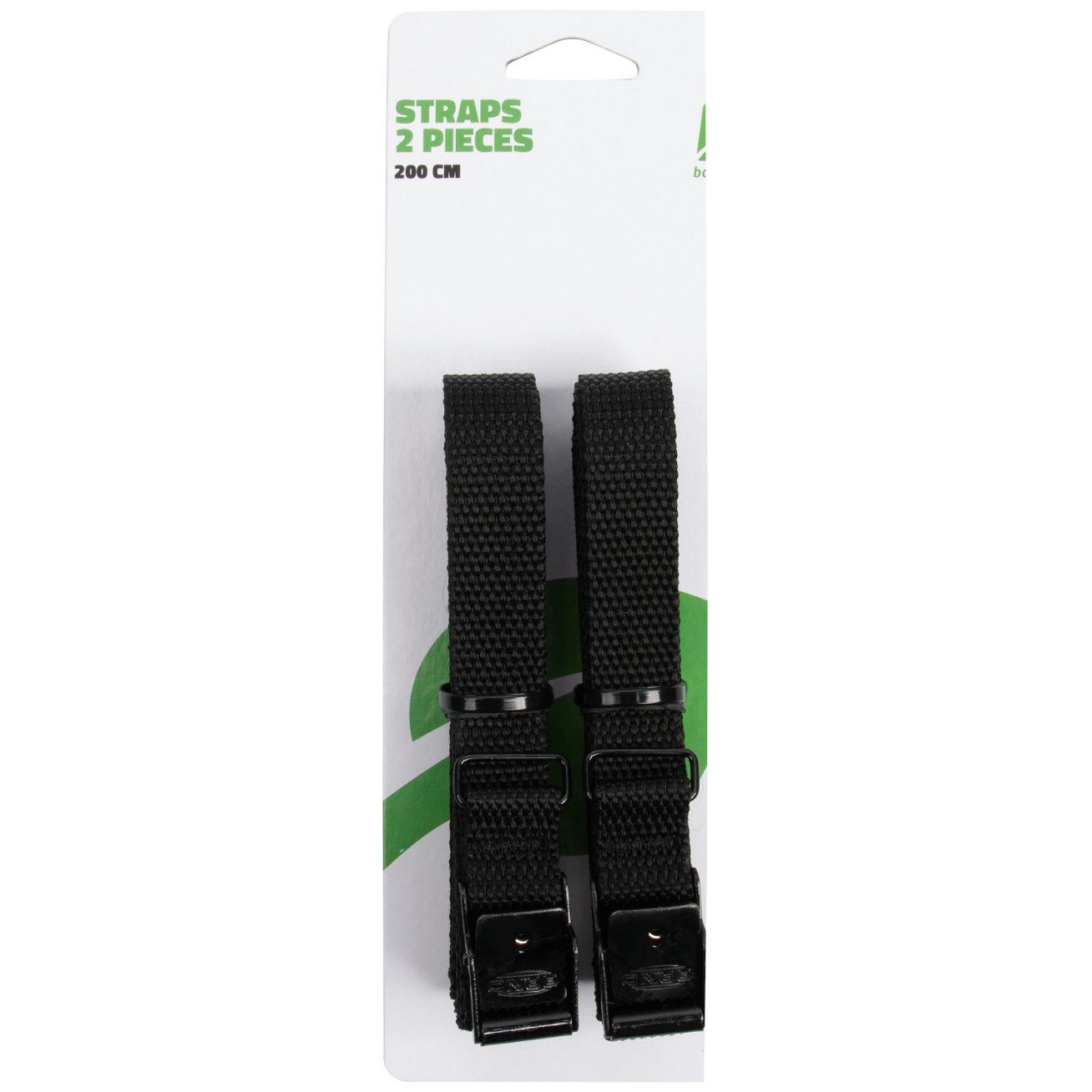 Popruhy Bo-Camp Straps 18 mm / 200 cm 2 pcs Barva: černá