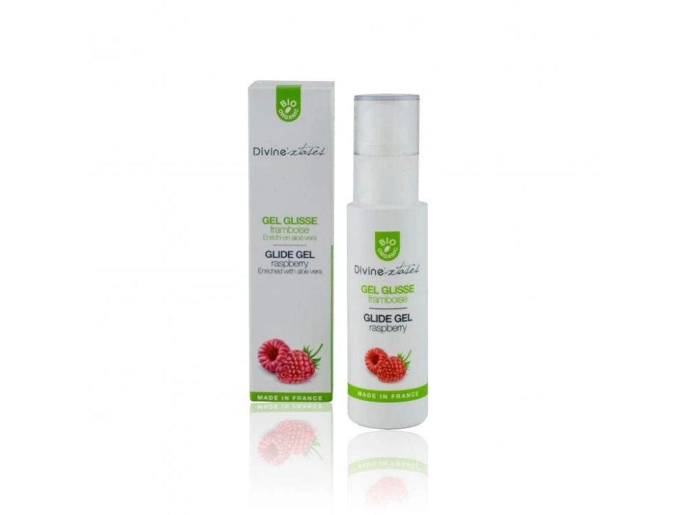 Bio Organic Divinextases bio hydratační lubrikační gel s malinovou vůní 100 ml