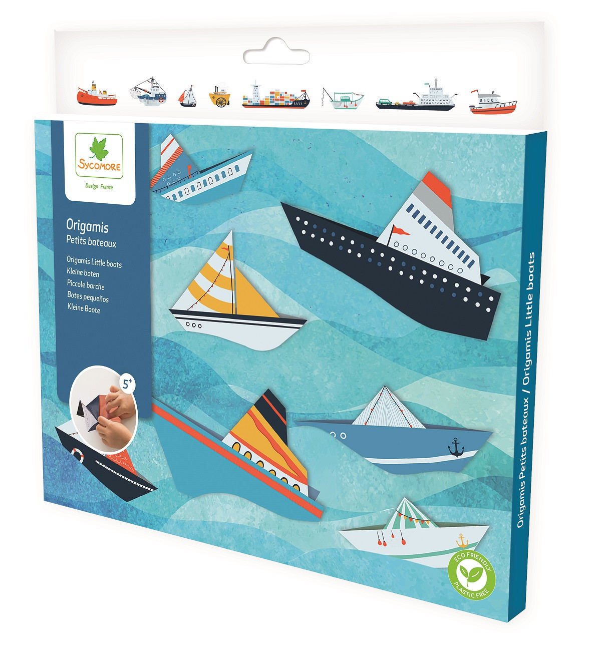 Origami - kreativní sada - malé loďky