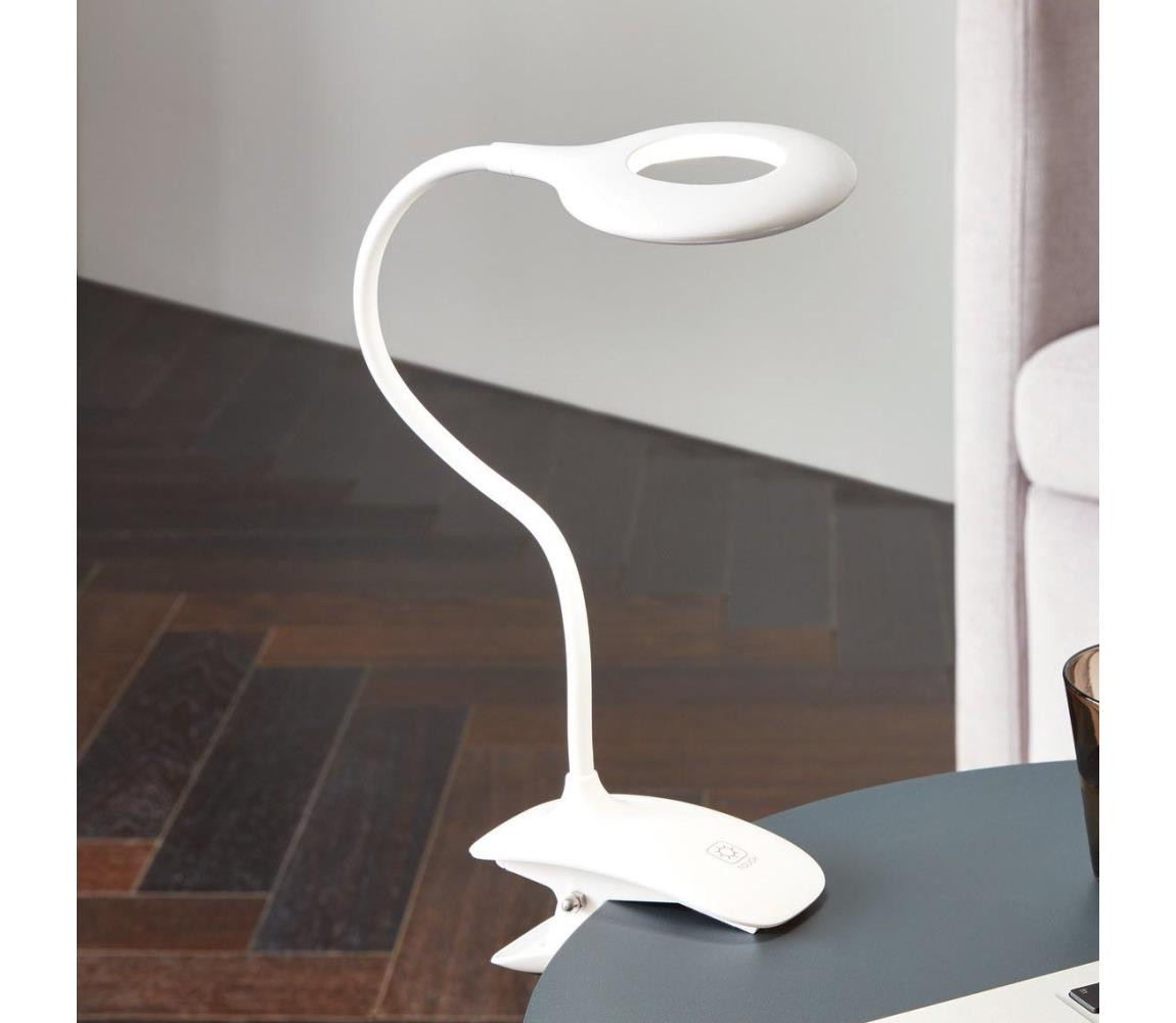 Eglo Eglo 97077 - LED Stmívatelná lampa s klipem CABADO 1xLED/3W/230V bílá