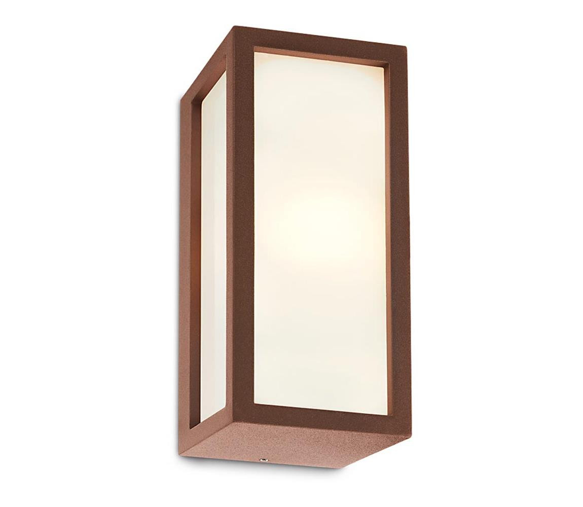 Redo Redo 9897 - Venkovní nástěnné svítidlo BRICK 1xE27/23W/230V IP54 hnědá