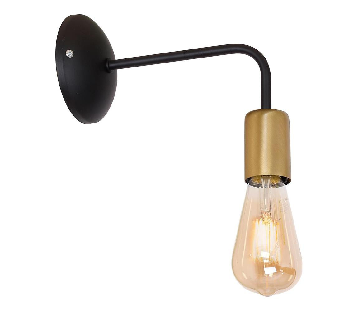 Nástěnná lampa BRENDA 1xE27/60W/230V černá/zlatá