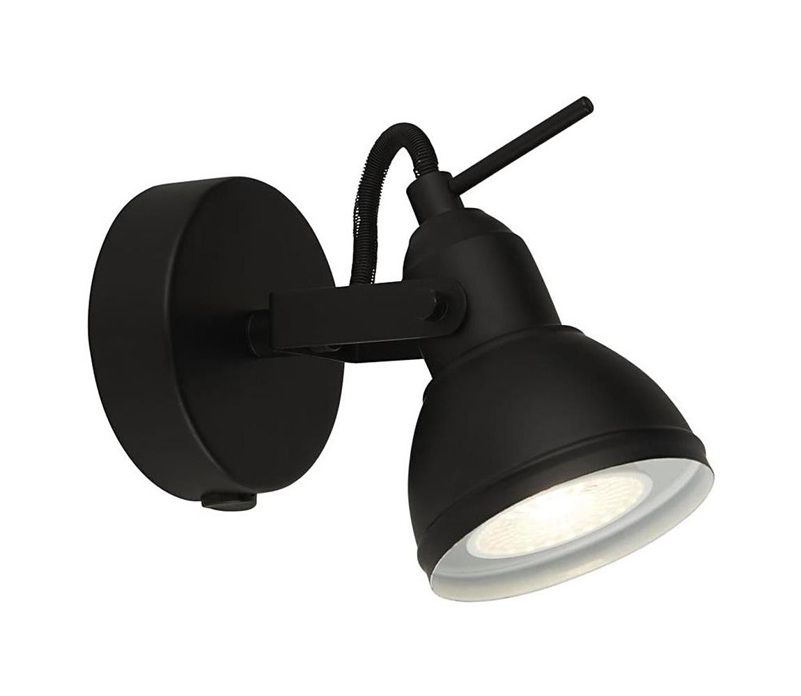 Searchlight Searchlight 1541BK - Nástěnné bodové svítidlo FOCUS 1xGU10/50W/230V černá