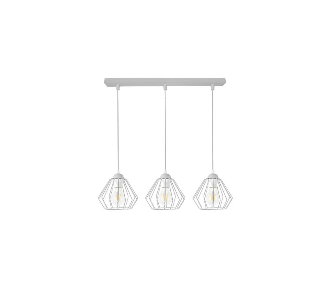 Lustr na lanku CEED 3xE27/60W/230V šedá
