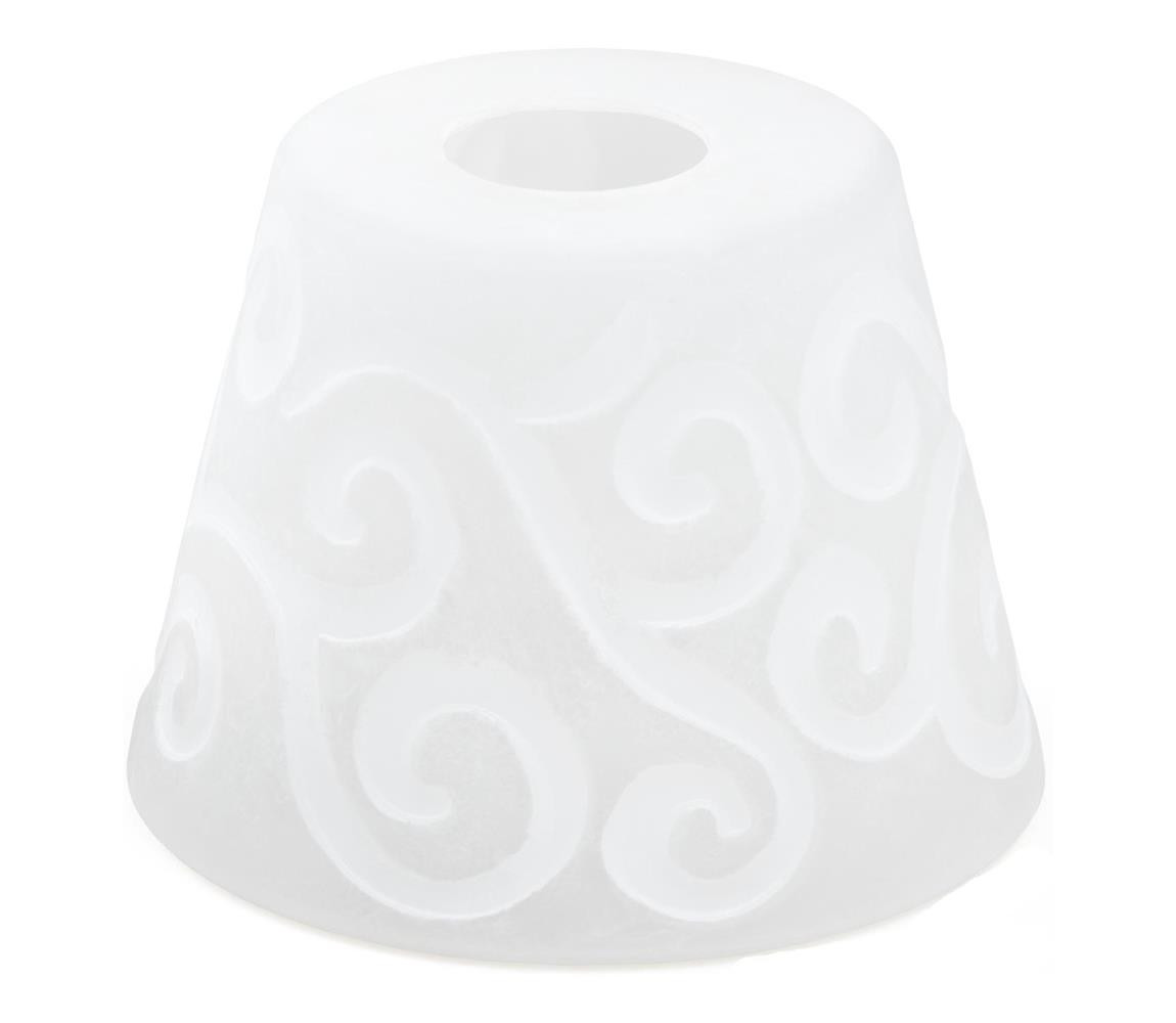 Náhradní sklo k lustru E27 pr. 15 cm bílá