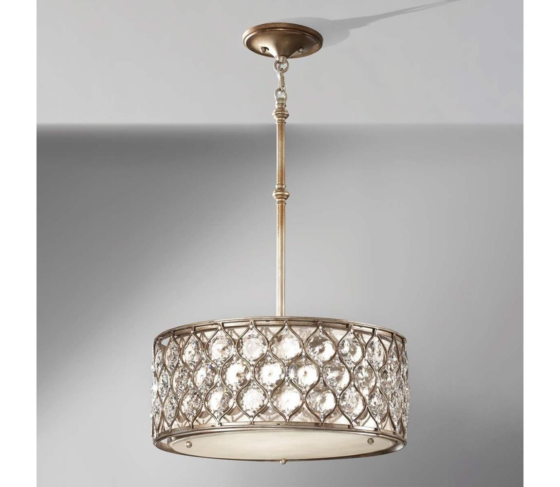 Elstead Feiss FE-LUCIA-B - Lustr na tyči LUCIA 3xE27/60W/230V