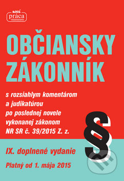 Občiansky zákonník 2015 - Nová Práca