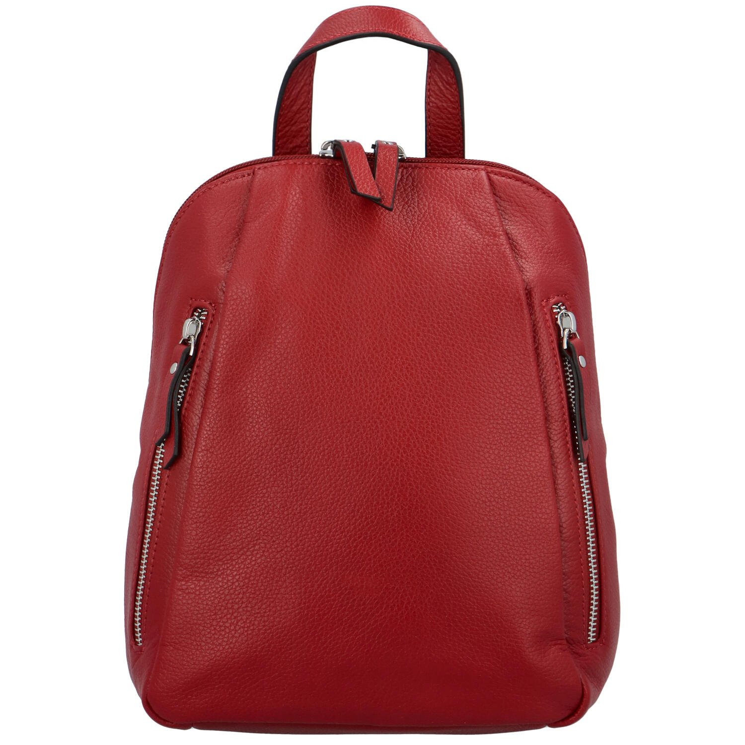 Dámský kožený batůžek tmavě červený - Katana Devero červená