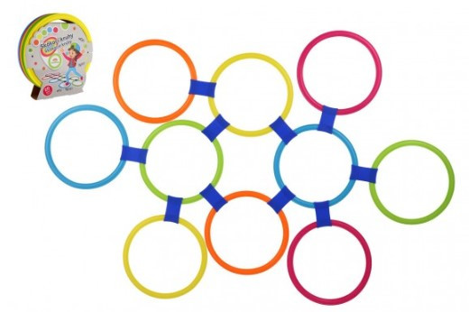 Skákací kruhy barevné plast průměr 27 cm
