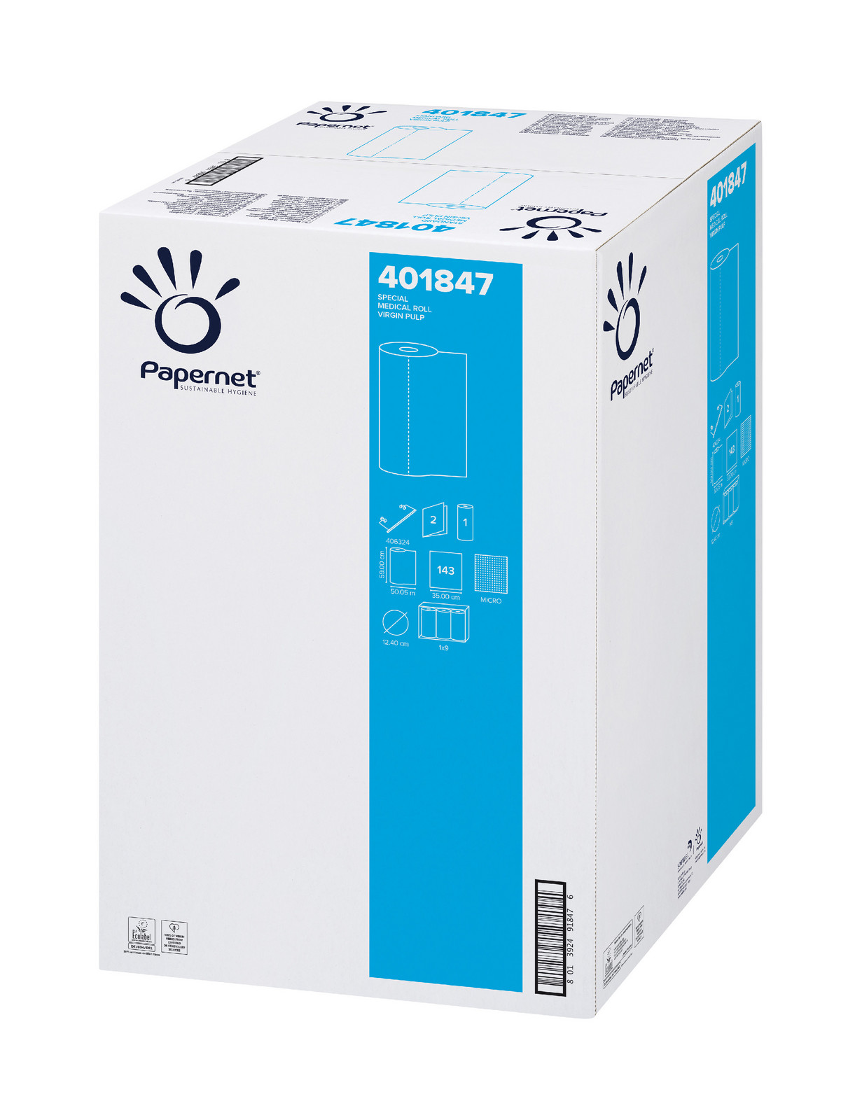 Papernet Papírové prostěradlo dvouvrstvé Velikost: 35 x 49,2 cm x 50m